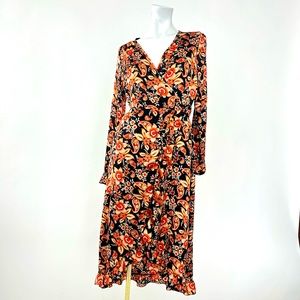 Wrap floral dress